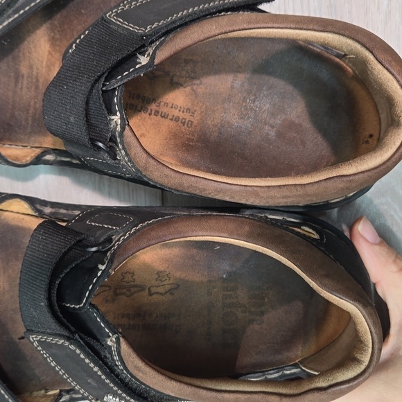 Finn Comfort Women Samara Leather Hook&loop Sandals shoes sz 42/11 - Picture 8 of 14